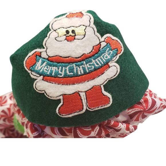 Vintage Handmade Snowman Dolls Plush 12" Merry Christmas - Picture 7 of 10